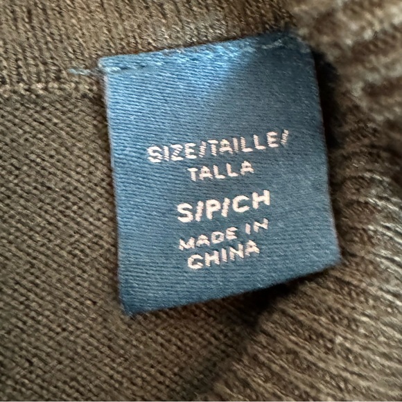 Perry Ellis Olive green turtleneck size small - Picture 5 of 9